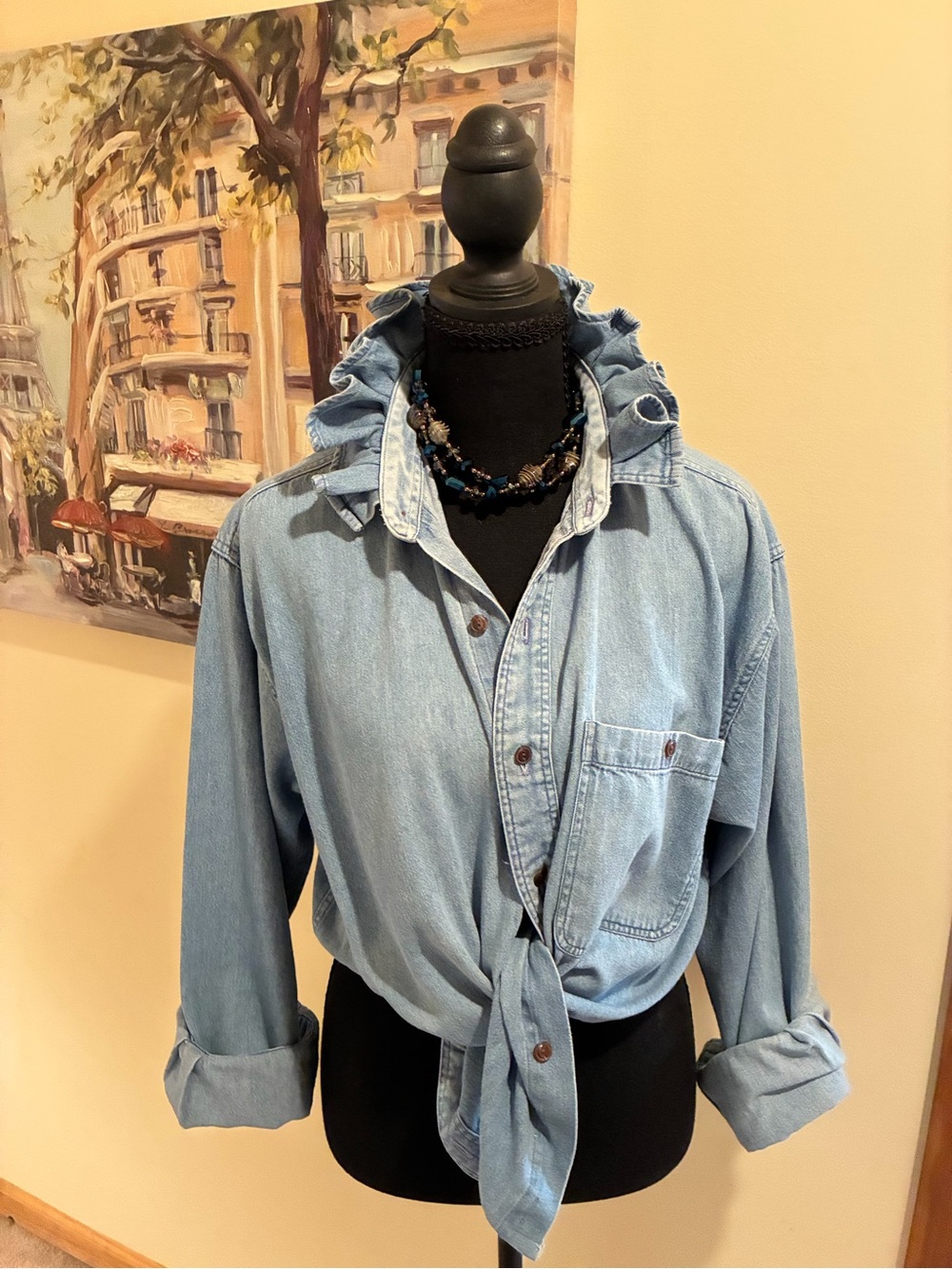 Light Blue Denim Button-Up Ralph Lauren